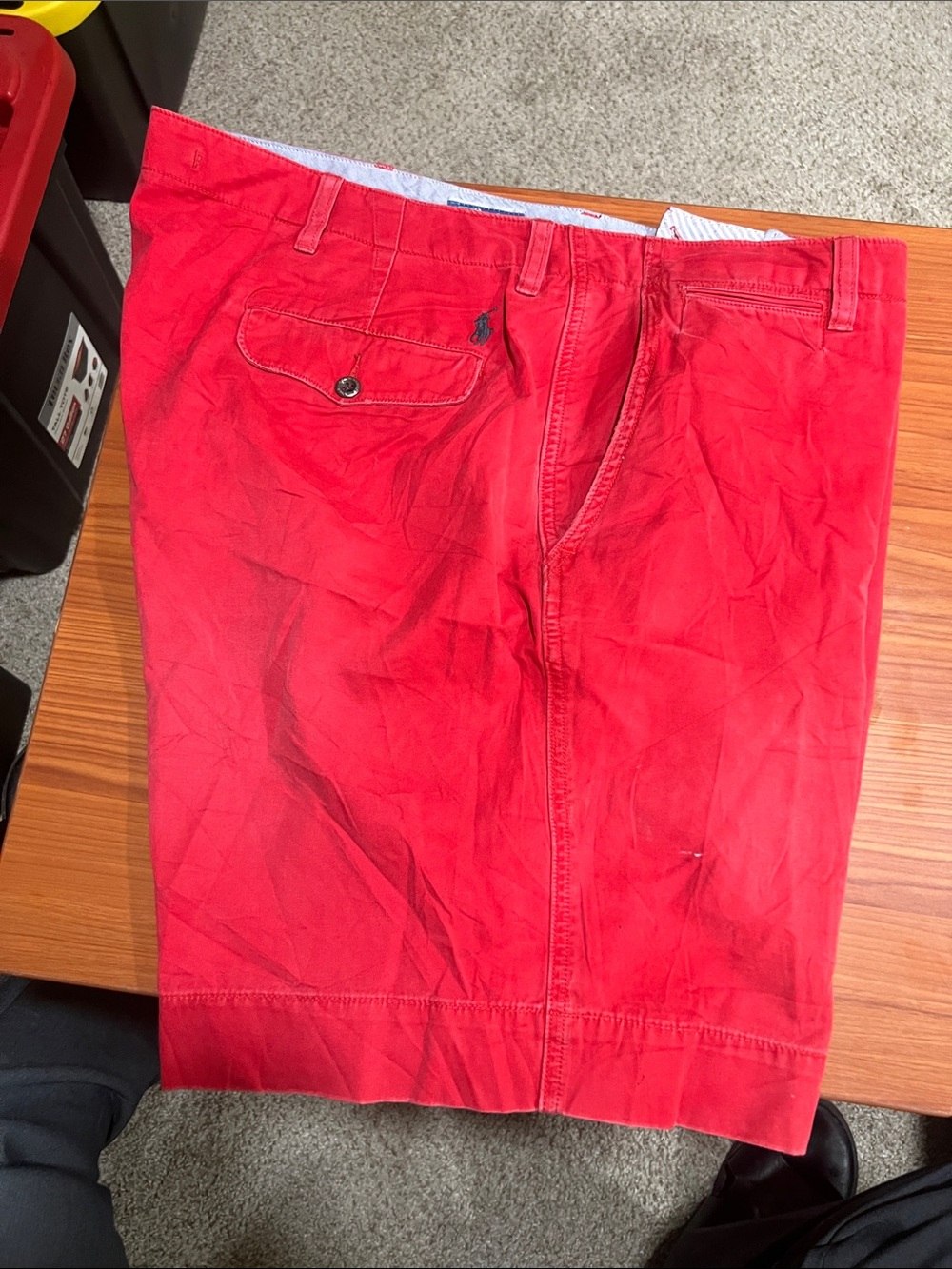 Polo by Ralph Lauren Red Cargo Shorts